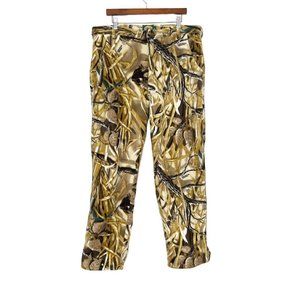 Vintage Cabelas Fleece Camo Hunting Pants- Mens 38- EUC
